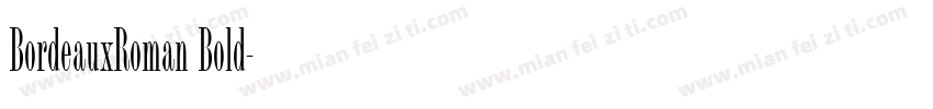 BordeauxRoman Bold字体转换